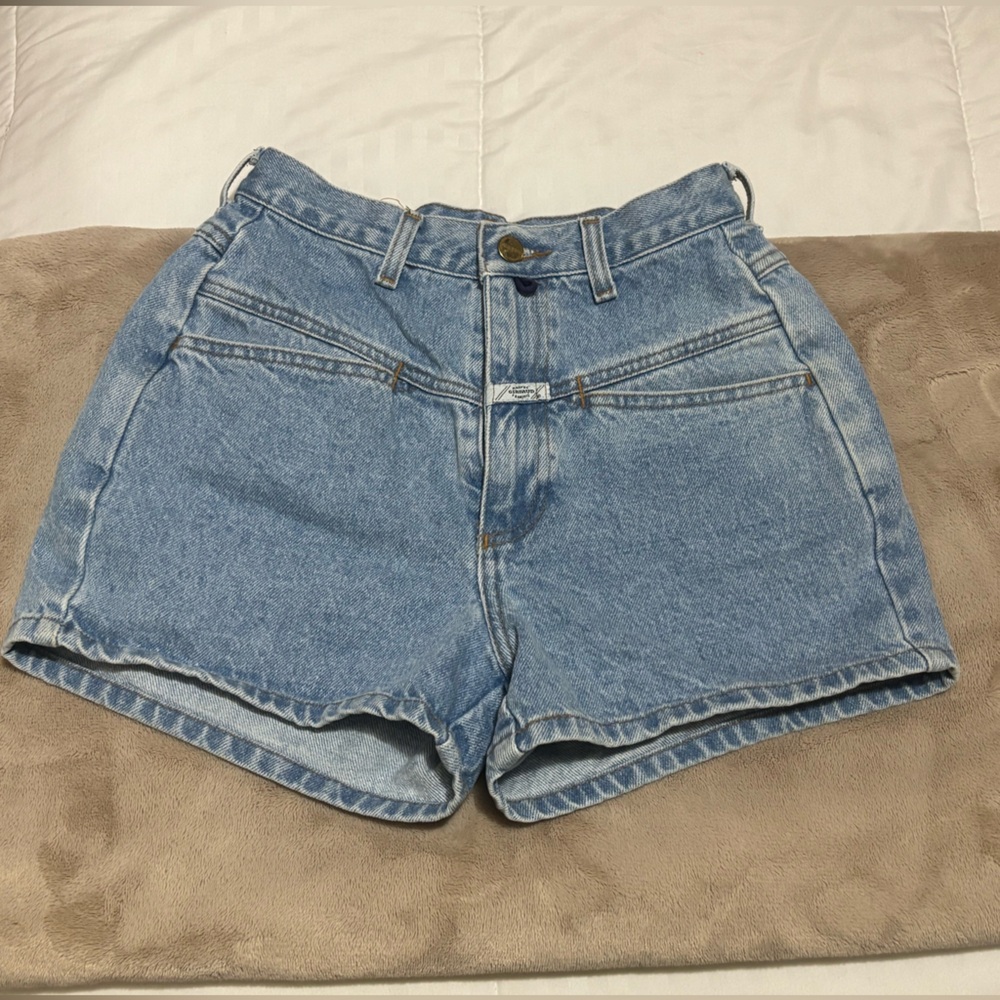 Marithe Francois Girbaud Light Blue Jean Shorts